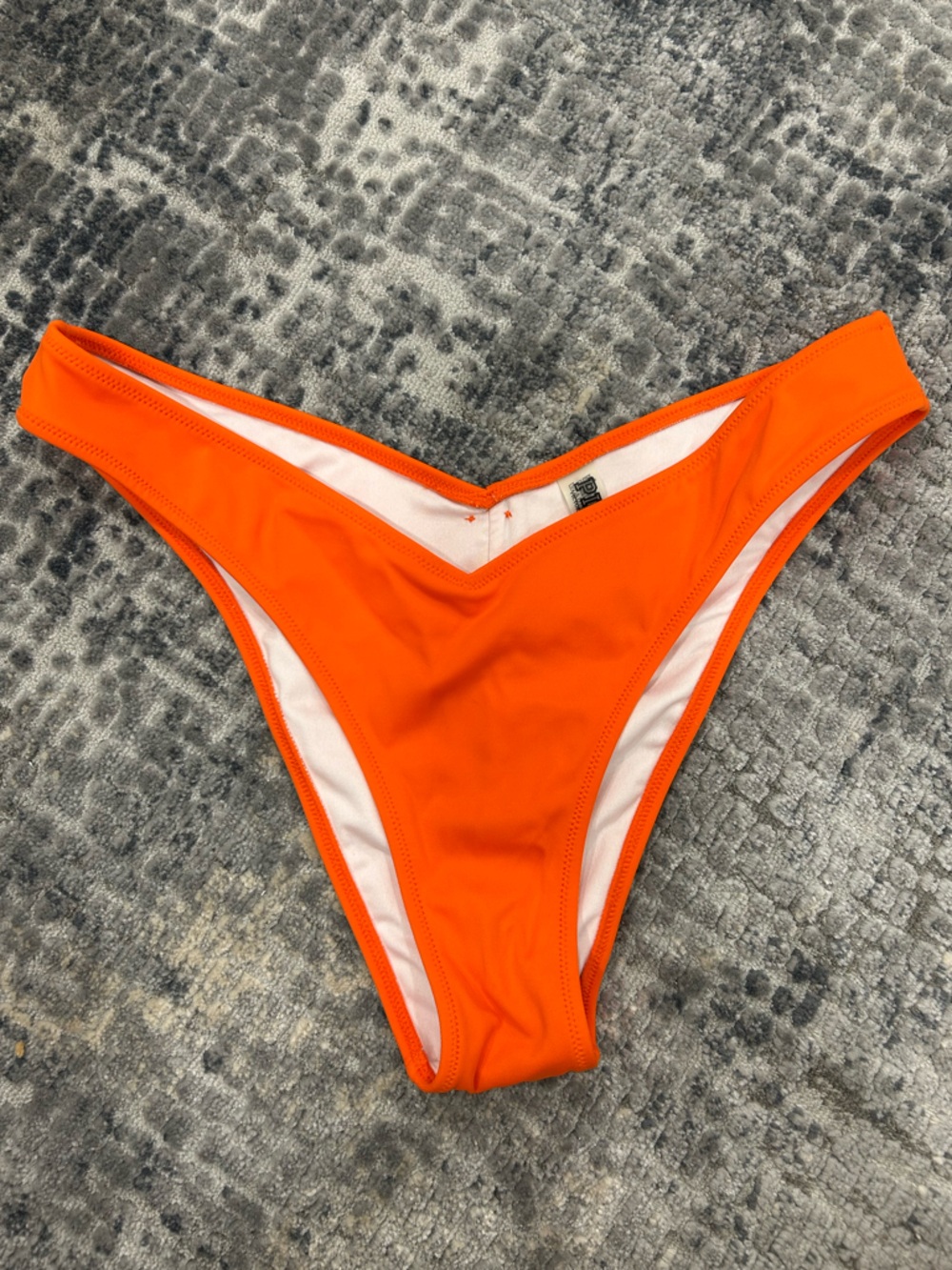 PINK Victoria's Secret Neon Orange Bikini Bottom M